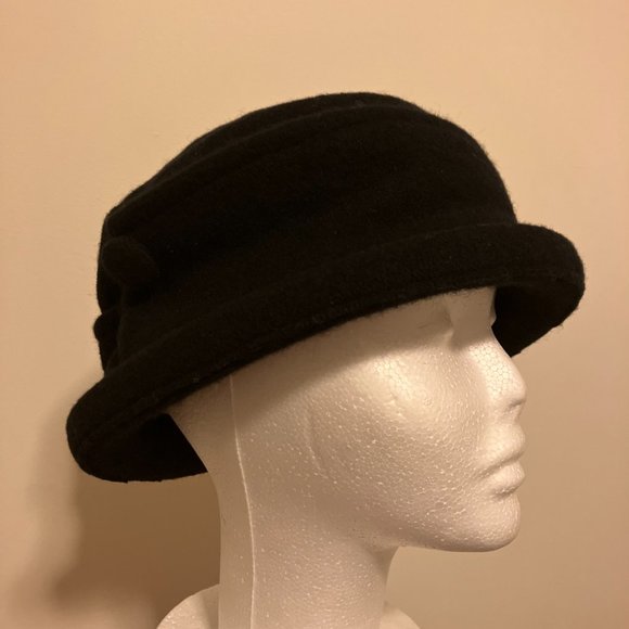 Scala Packable Wool Cloche Hat - Picture 2 of 9